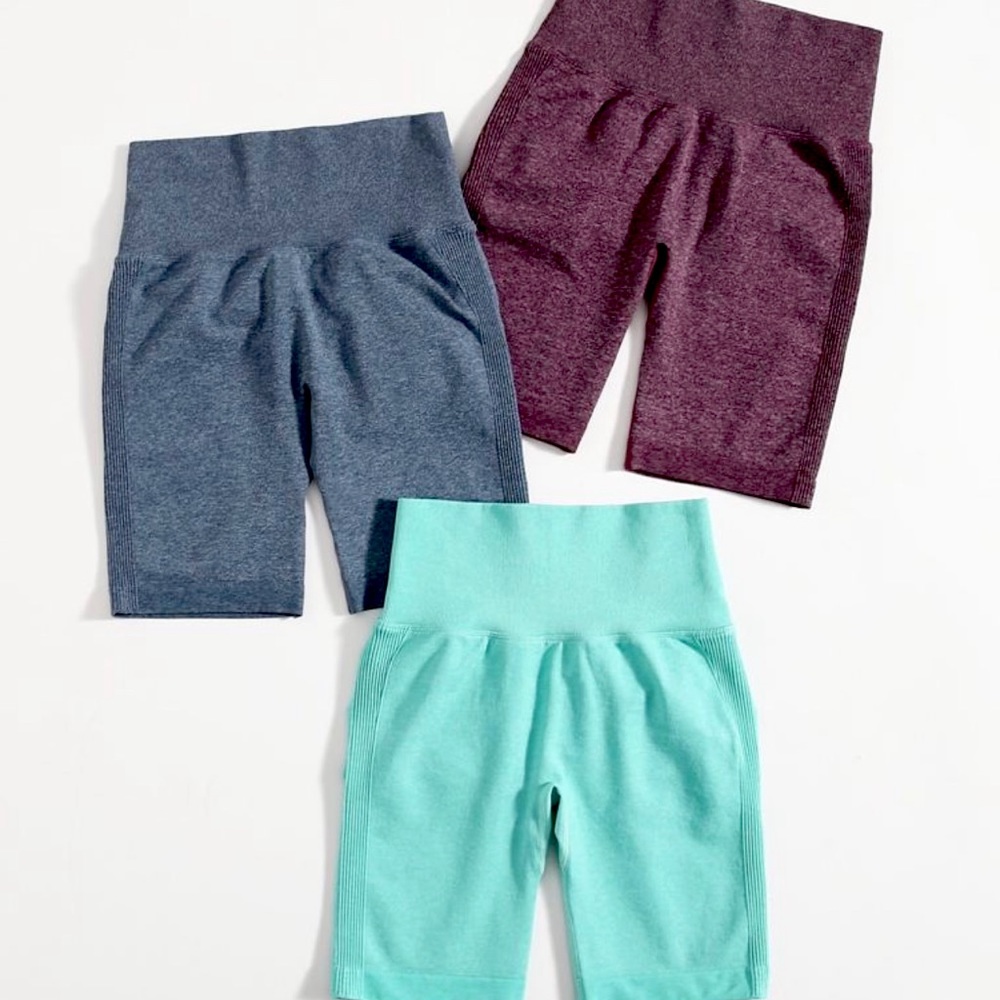 Biker high waisted wide band Shorts